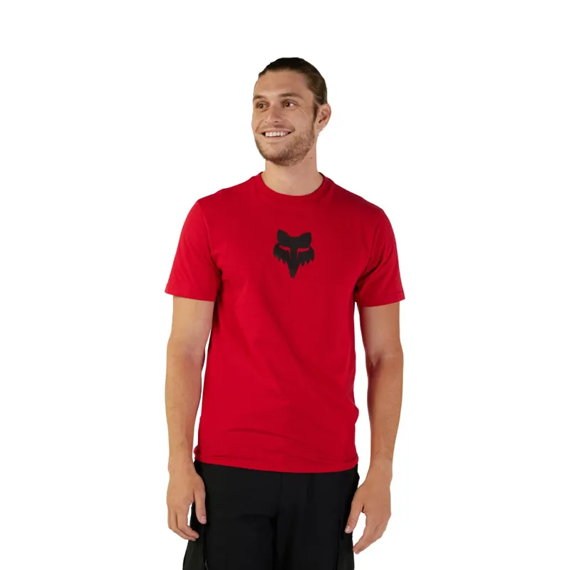 Fox Fox Head Premium Short Sleeve Tee Flame Red-1
